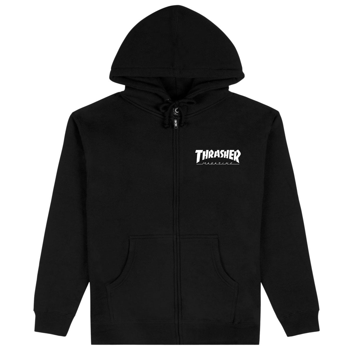 Thrasher Logo Zip Up Hoodie - Grey – CCS