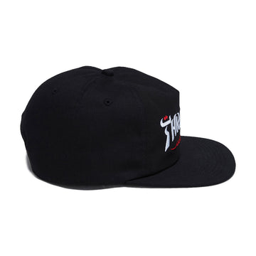 Thrasher Calligraphy Snapback Hat - Black