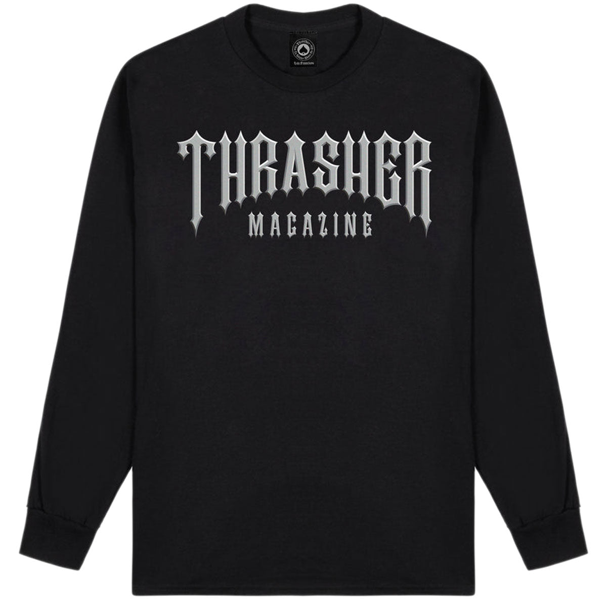 Thrasher Low Low Long Sleeve T-Shirt - Black image 1
