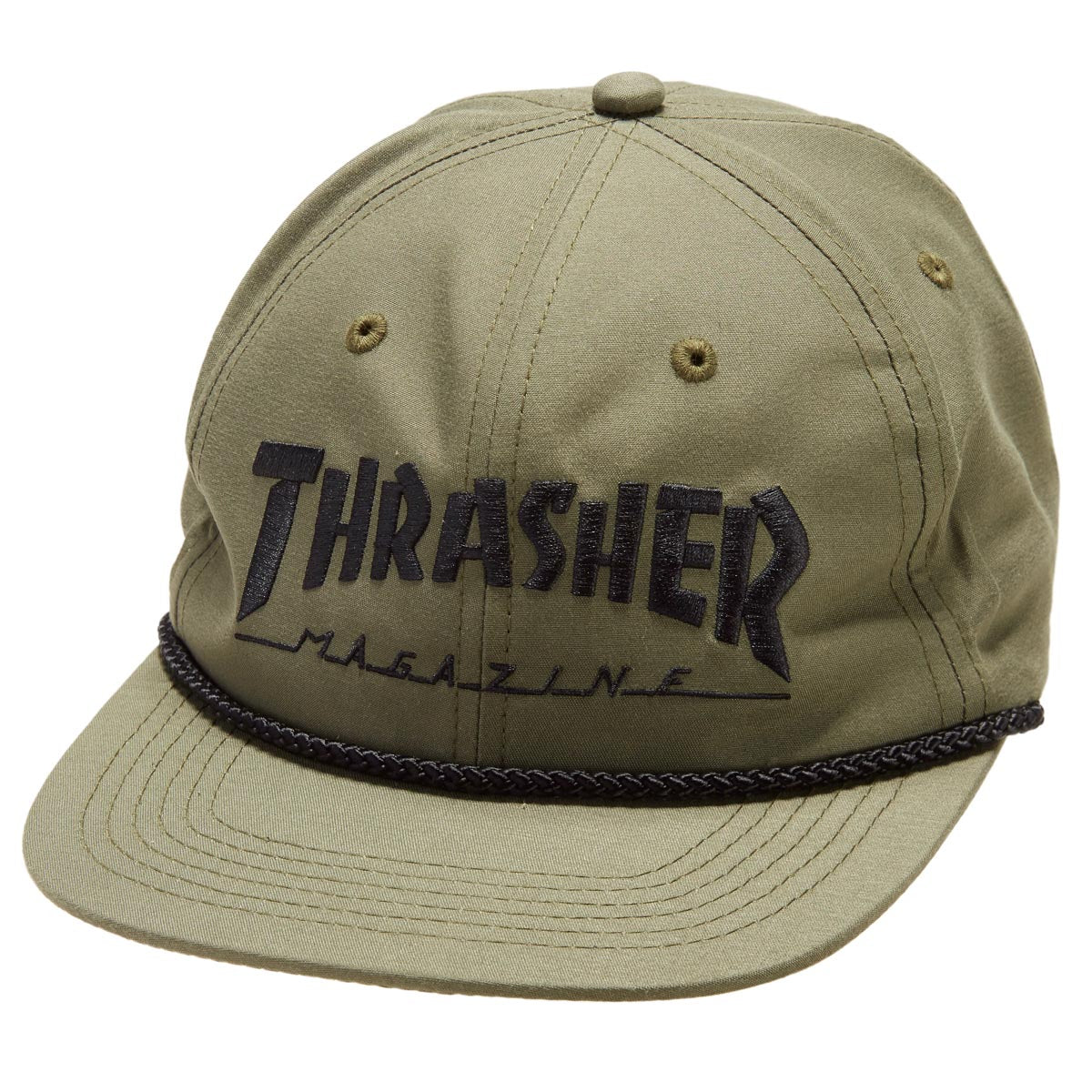 Thrasher Thrasher Rope Hat - Olive/Black image 1