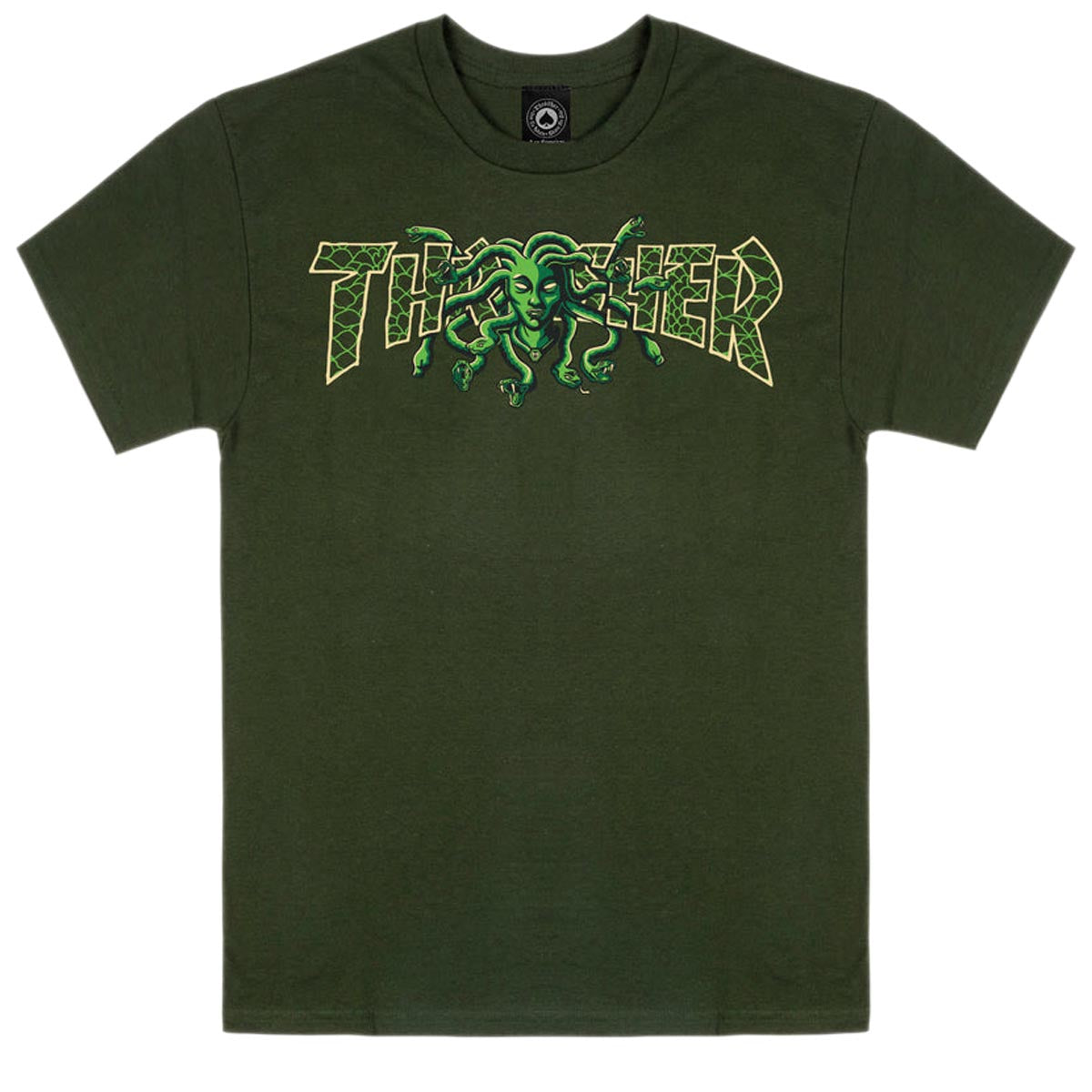 Thrasher Medusa T-Shirt - Forest Green image 1