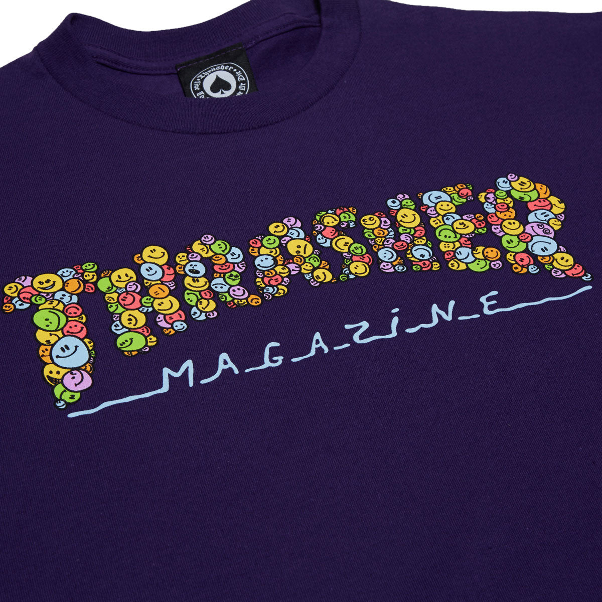 Thrasher Smile By Spanky T-Shirt - Purple image 2