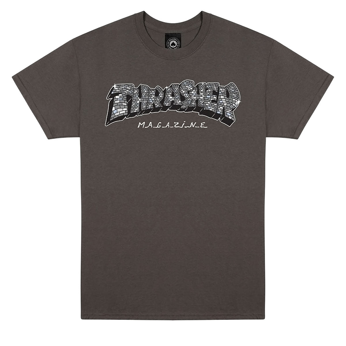 Thrasher Disco By Spanky T-Shirt - Charcoal image 1