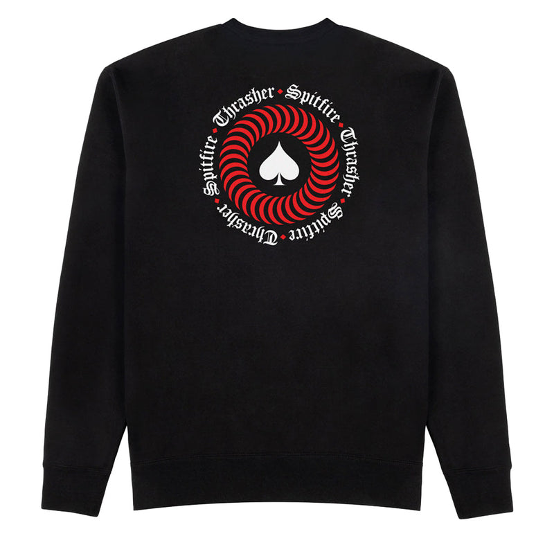 Thrasher x Spitfire The End Oath Sweatshirt - Black