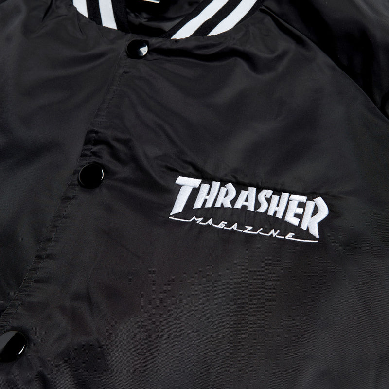 Thrasher Mag Logo Dugout Jacket - Black/White