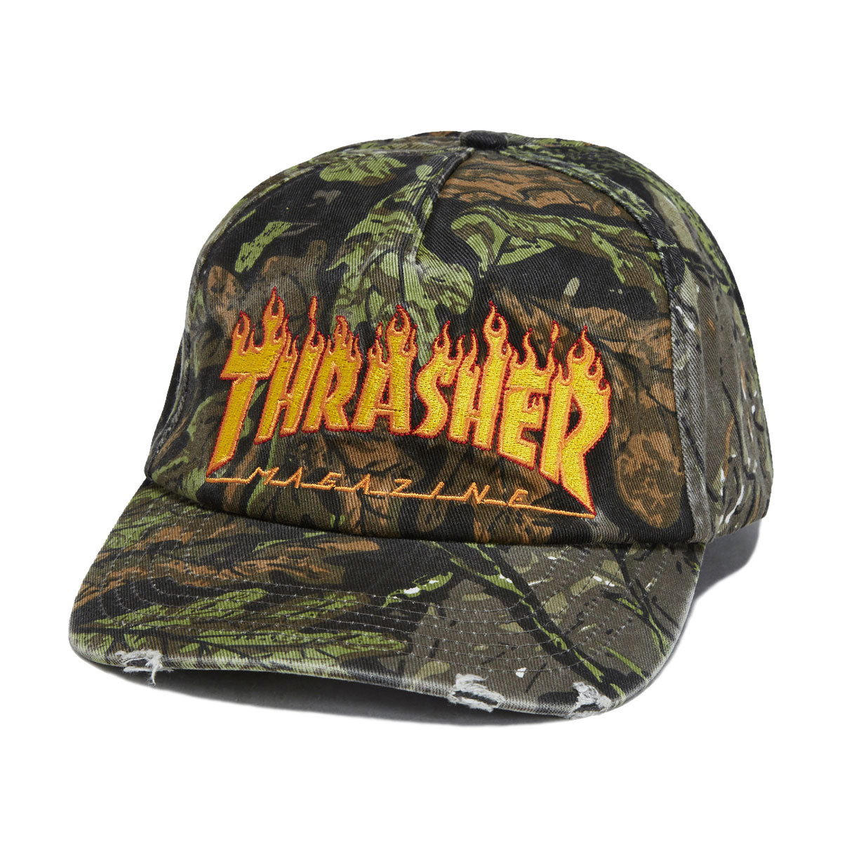 帽子 DIESEL Baseball Cap With Camo Flames Men's Baseball cap with