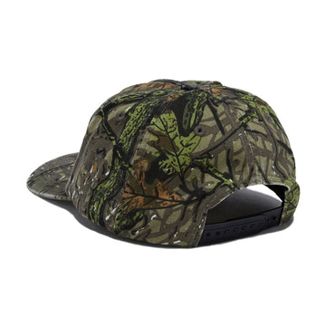 Thrasher Flame Distressed Snapback Hat - Camo