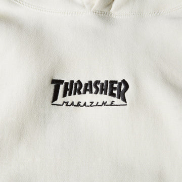 Thrasher Embroidered Mag Logo Hoodie - Bone