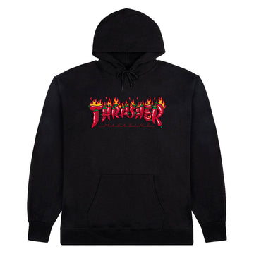 Thrasher Fuego Hoodie - Black