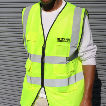 Thrasher Destruction Safety Vest - Safety Green