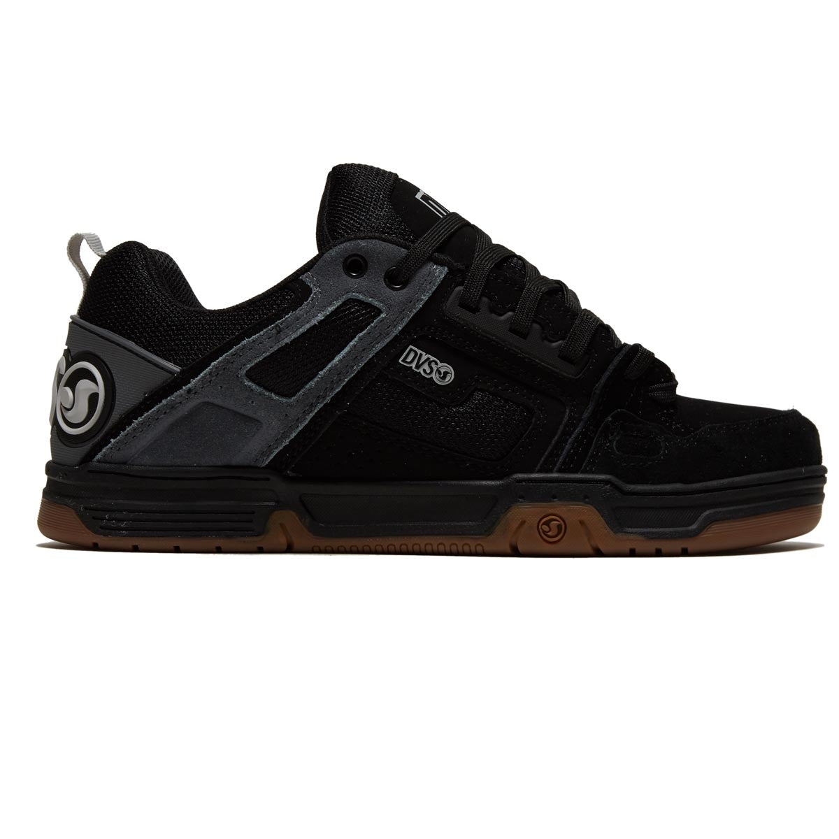 DVS Comanche Shoes - Black/Charcoal/Gray Suede image 1