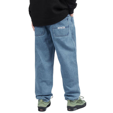 CCS Youth Baggy Taper Denim Jeans - Medium Blue