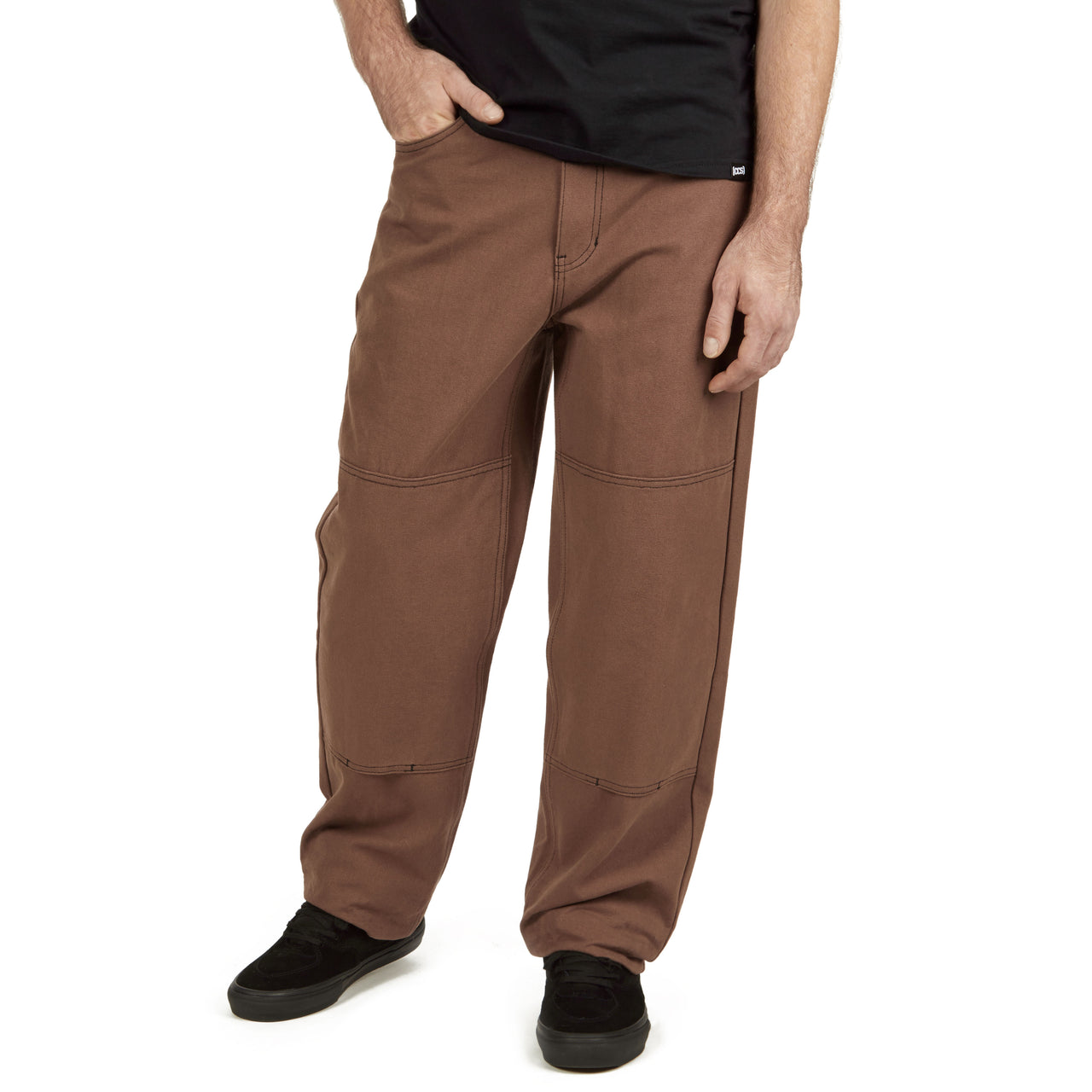 CCS Double Knee Original Relaxed Canvas Pants - Brown/Black image 1