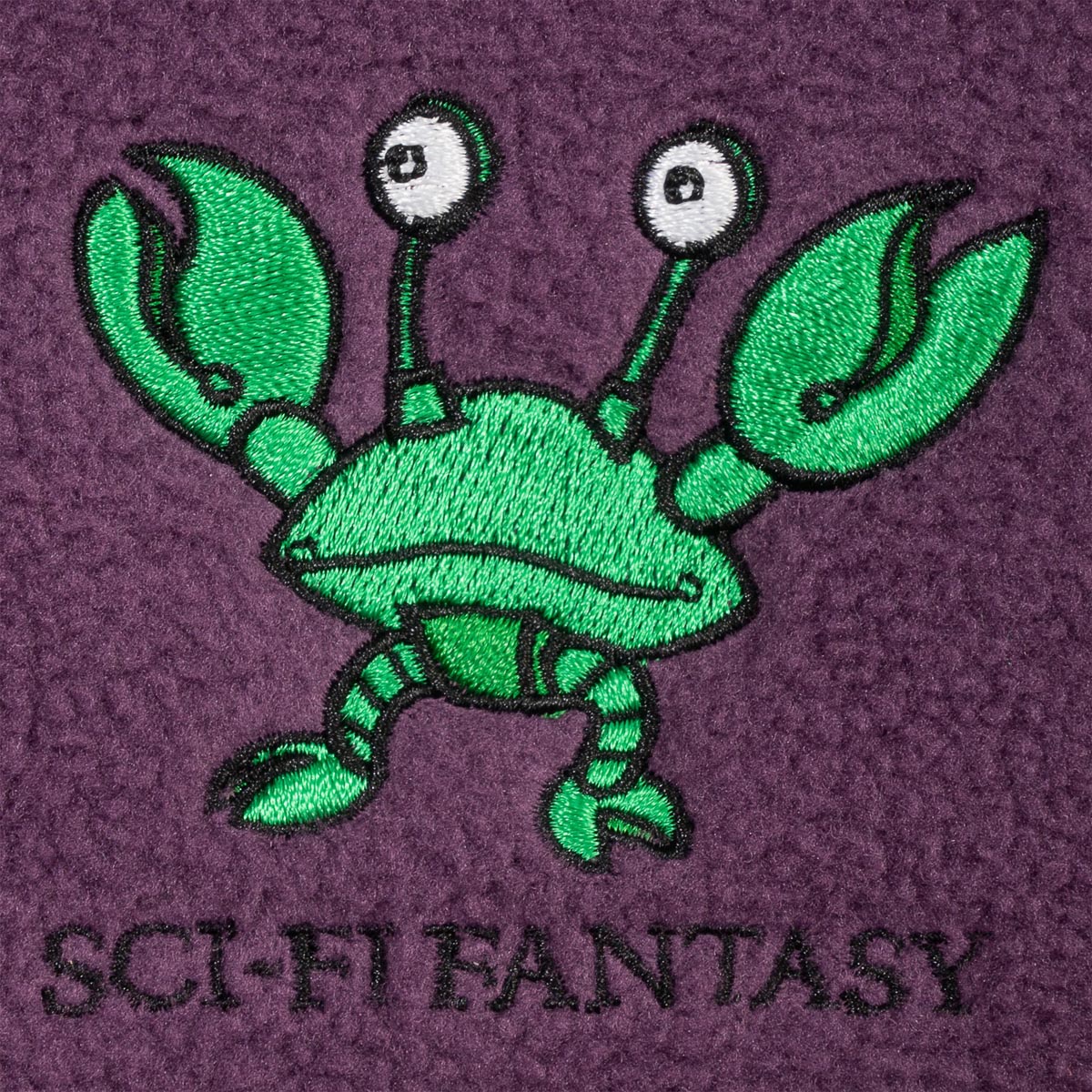 Sci-Fi Fantasy Crab Quarter Zip Sweatshirt - Olive image 2