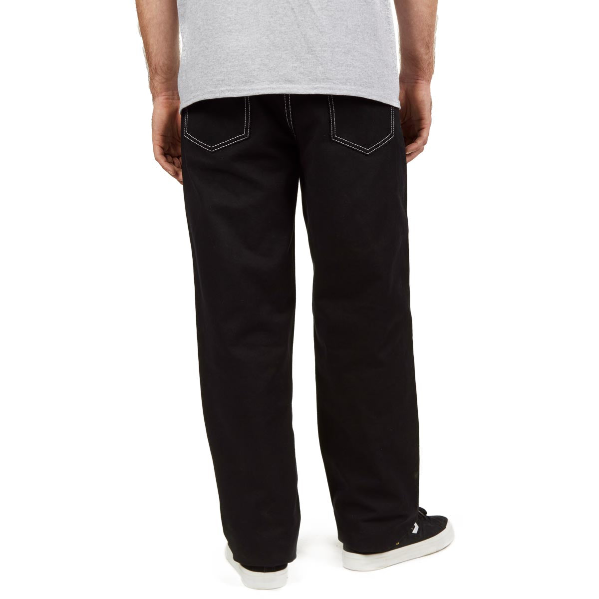 CCS Double Knee Original Relaxed Canvas Pants - Black/White image 2