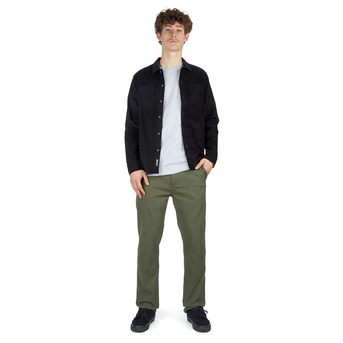 CCS Straight Stretch Chino Pants - Olive image 3