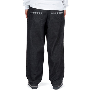CCS Baggy Taper Denim Jeans - Chain Black