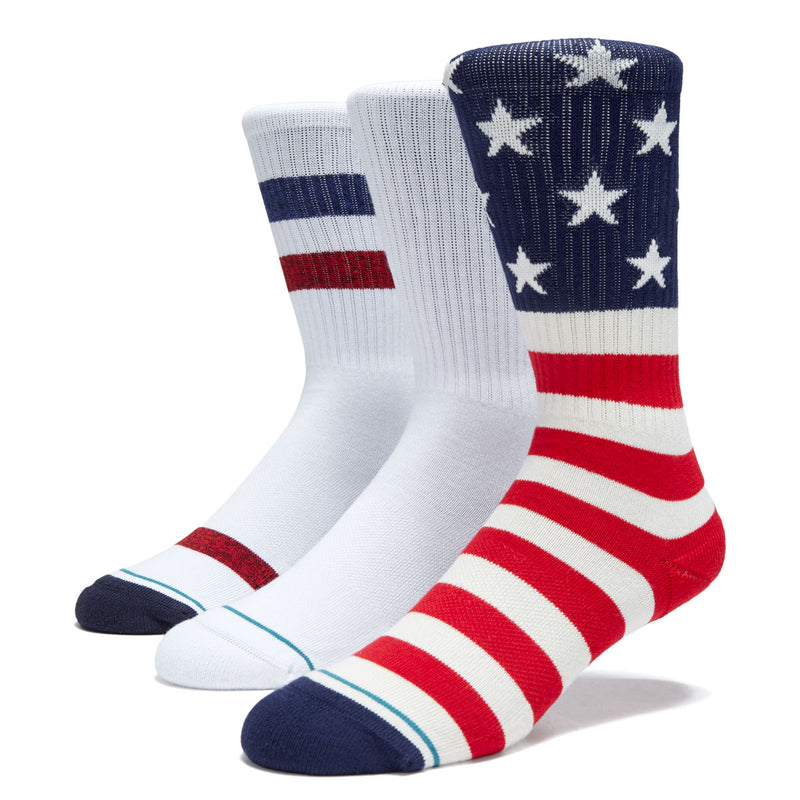 Stance The Americana 3 Pack Of Socks - Multi