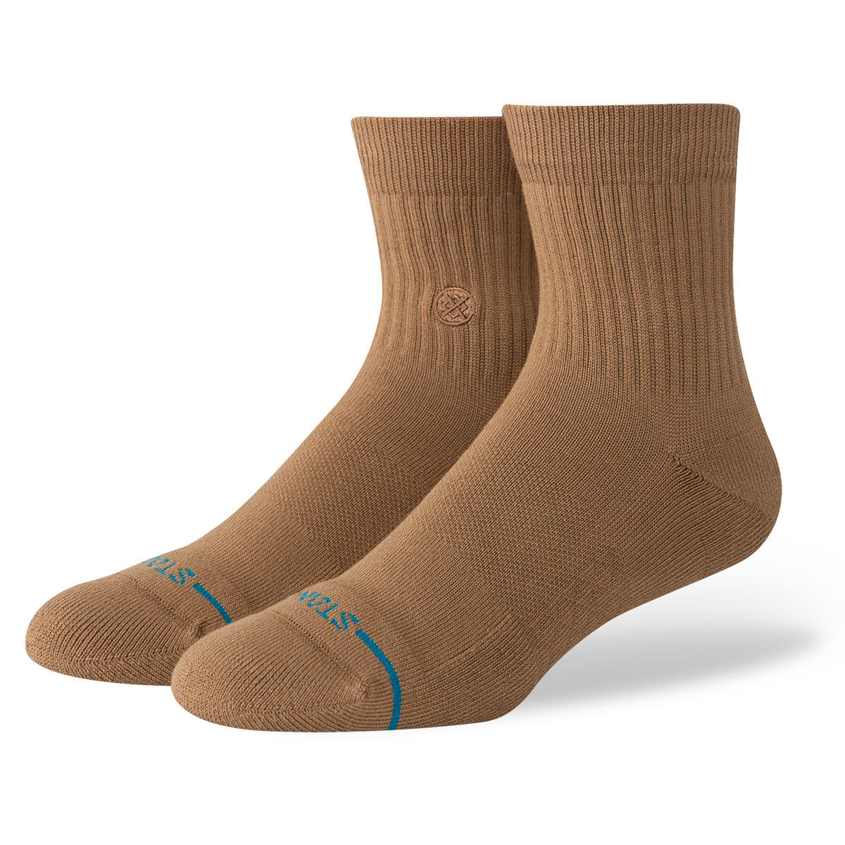Stance Icon Quarter Socks - Brown image 1