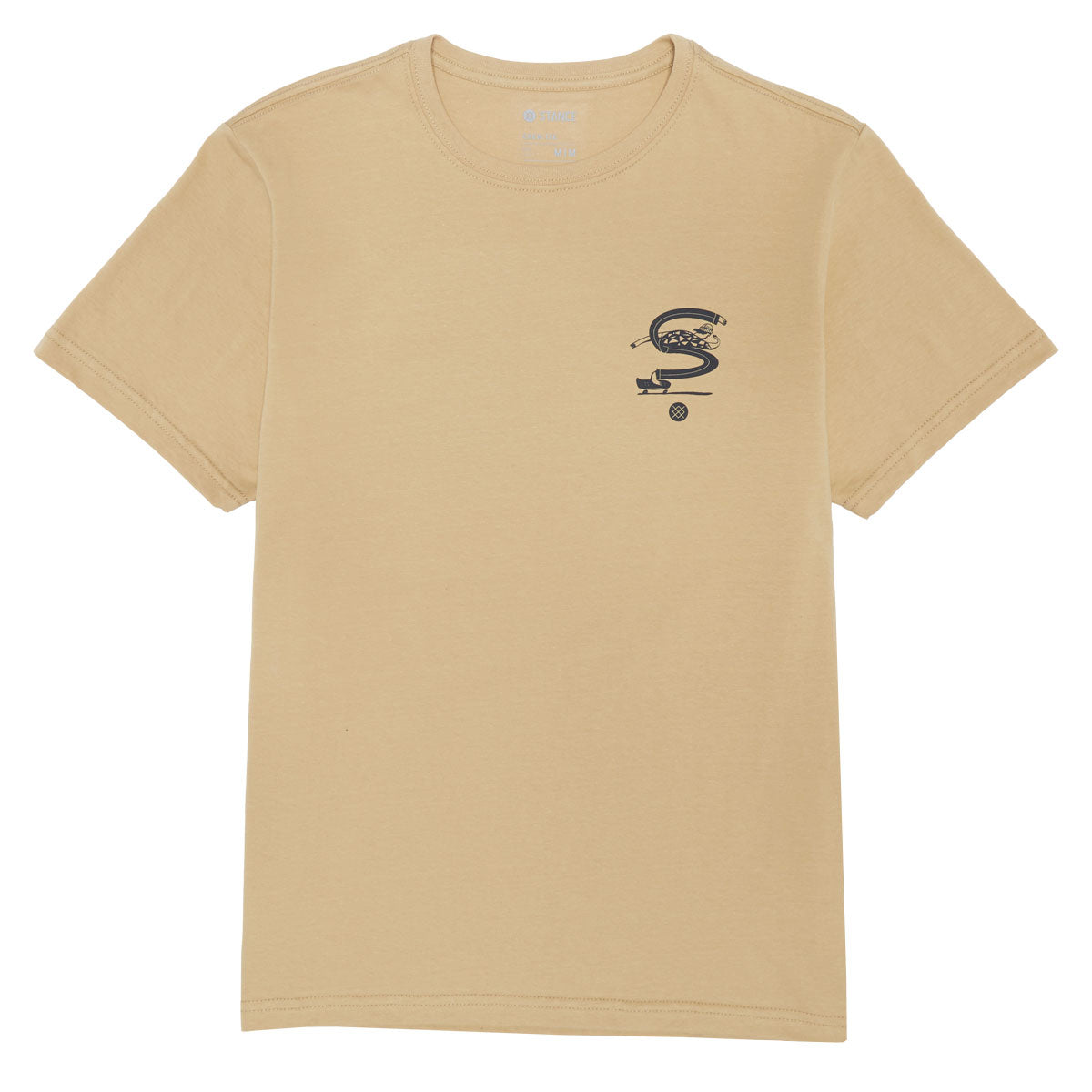 Stance Pounding Pavement T-Shirt - Khaki image 1