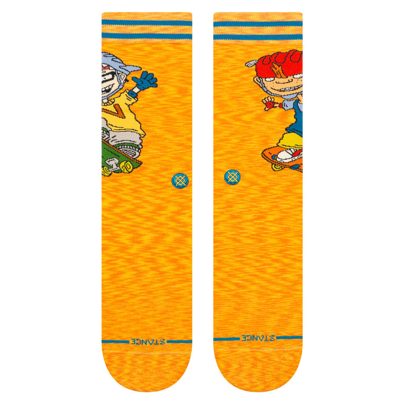 Stance Sam And Twister Crew Socks - Orange