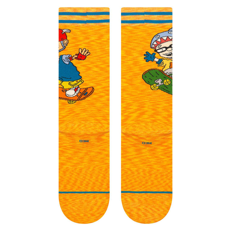 Stance Sam And Twister Crew Socks - Orange