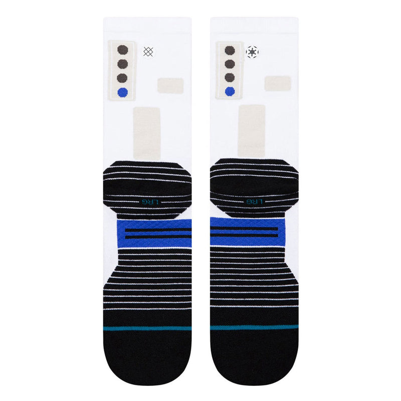 Stance Storm Crew Socks - White