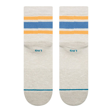 Stance Slub Boyd Quarter Socks - Heather Grey