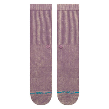 Stance Icon Dyed Crew Socks - Plum