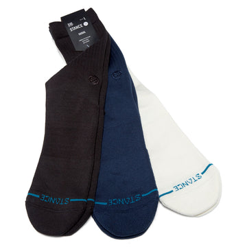 Stance Icon 3 Pack Of Socks - Charcoal