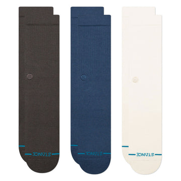 Stance Icon 3 Pack Of Socks - Charcoal
