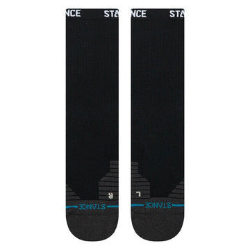 Stance Golf Ribbed Mid Crew Socks - Black