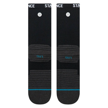 Stance Golf Ribbed Mid Crew Socks - Black