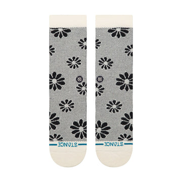 Stance Floral Stitch Crew Socks - Ivory