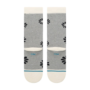 Stance Floral Stitch Crew Socks - Ivory