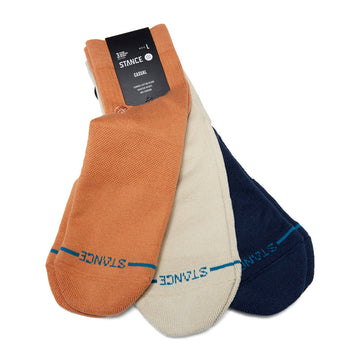 Stance Icon Quarter 3 Pack Socks - Mango