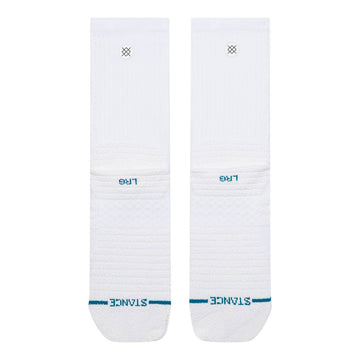 Stance Static Gripper Crew Socks - White