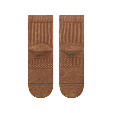 Stance Icon Washed Quarter Socks - Brown