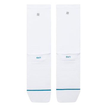 Stance Golf Ribbed Mid Crew Socks - White