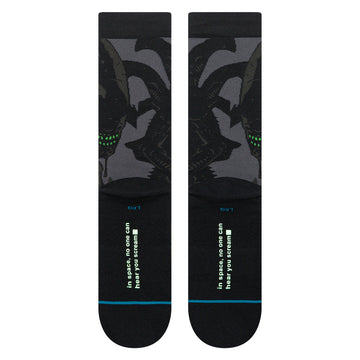 Stance Alien Crew Socks - Black