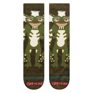 Stance Stripe Gremlins Crew Socks - Dark Green