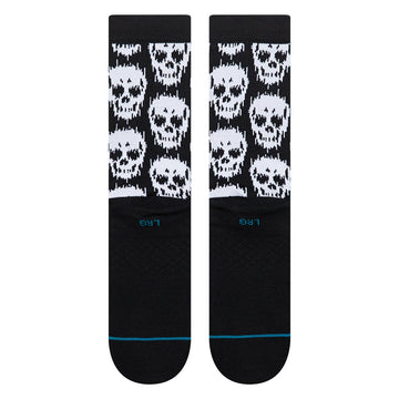 Stance Static Skull Crew Socks - Black