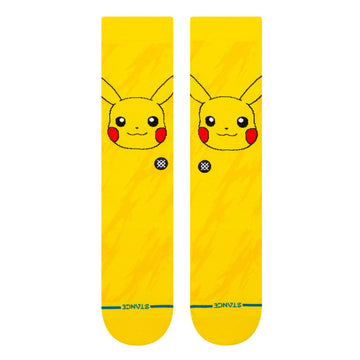 Stance Pikachu Bolt Crew Socks - Yellow