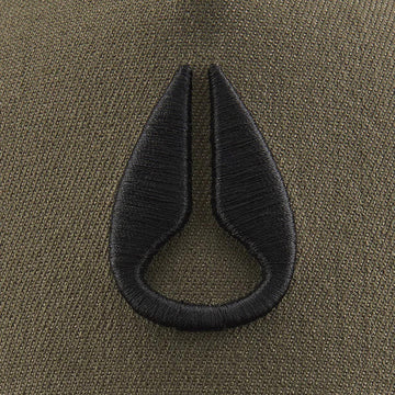 Nixon Deep Down Athletic Snapback Hat - Olive/Black