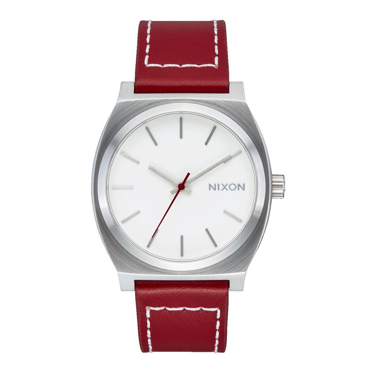 Nixon Time Teller Watch - Silver/Egret/Cranberry image 1