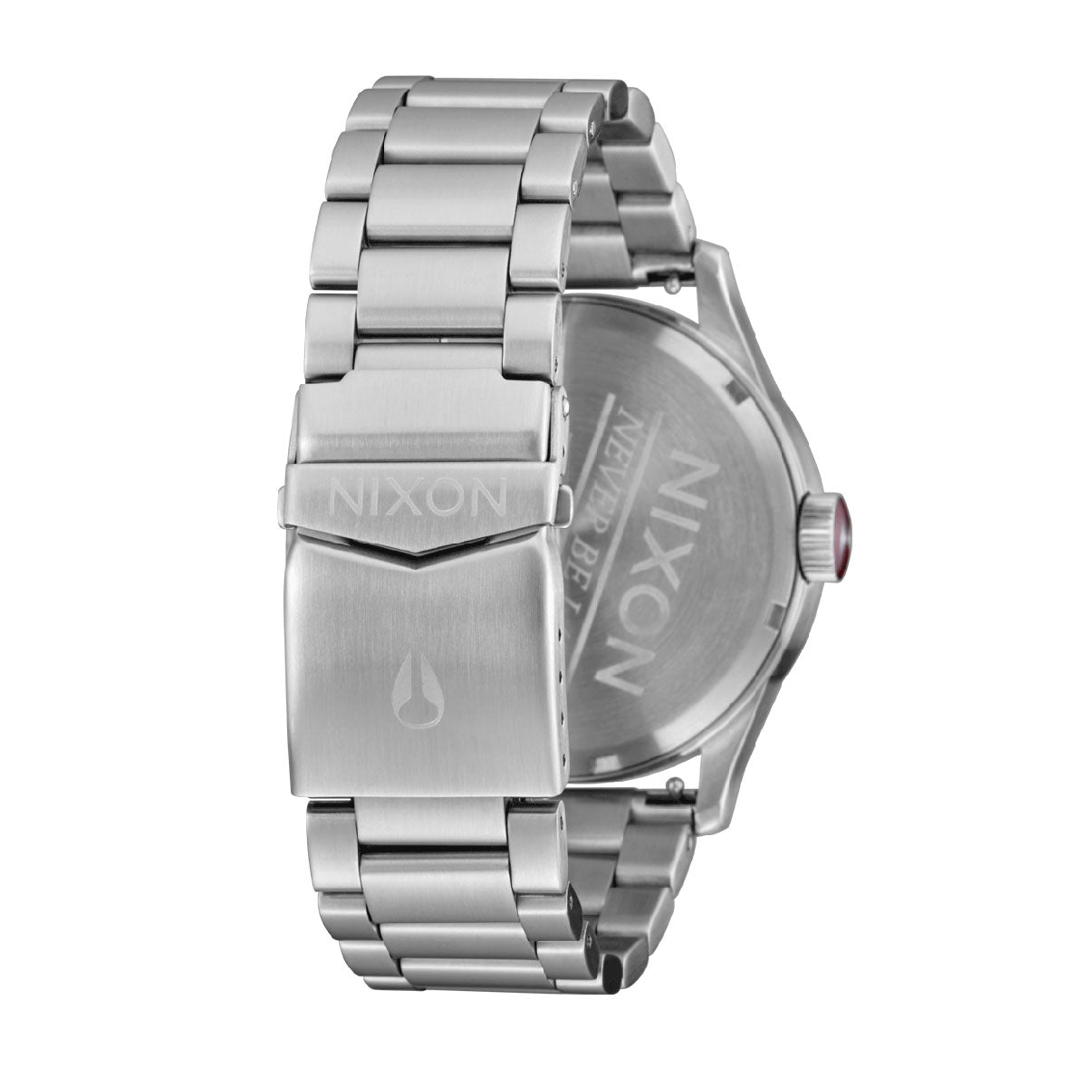 Nixon Sentry Stainless Steel Watch - Silver/Cranberry image 4