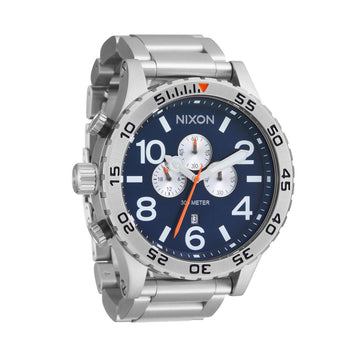 Nixon 51-30 Chrono Watch - Silver/Midnight