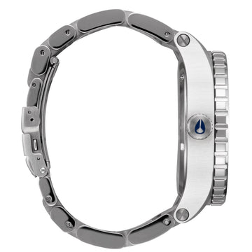 Nixon 51-30 Chrono Watch - Silver/Denim