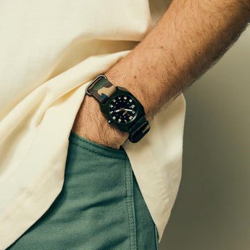 Nixon Scout Nato Watch - Dark Olive/Camo