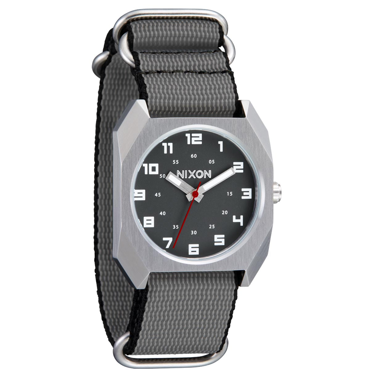 Nixon Scout Nato Watch - Silver/Charcoal image 2